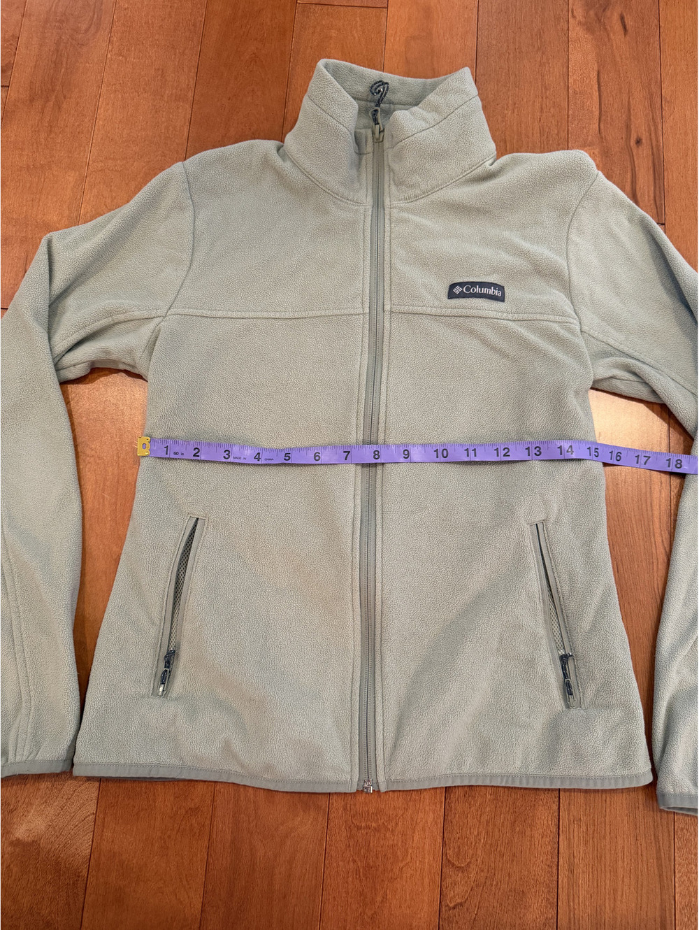 Columbia Women's Sage Green Full Zip Fleece Jacket Size S